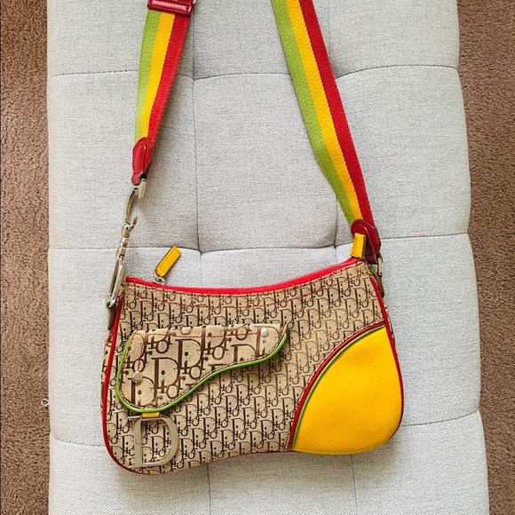 Christian Dior Rasta Trotter Double Saddle Bag - Picture 9 of 16